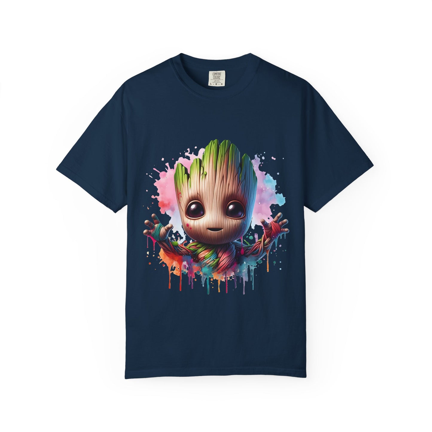 Colorful Baby Groot Inspired Unisex T-Shirt - Cute Graphic Tee, Gift for Fans, Summer Style, Casual Wear, Kids & Adults