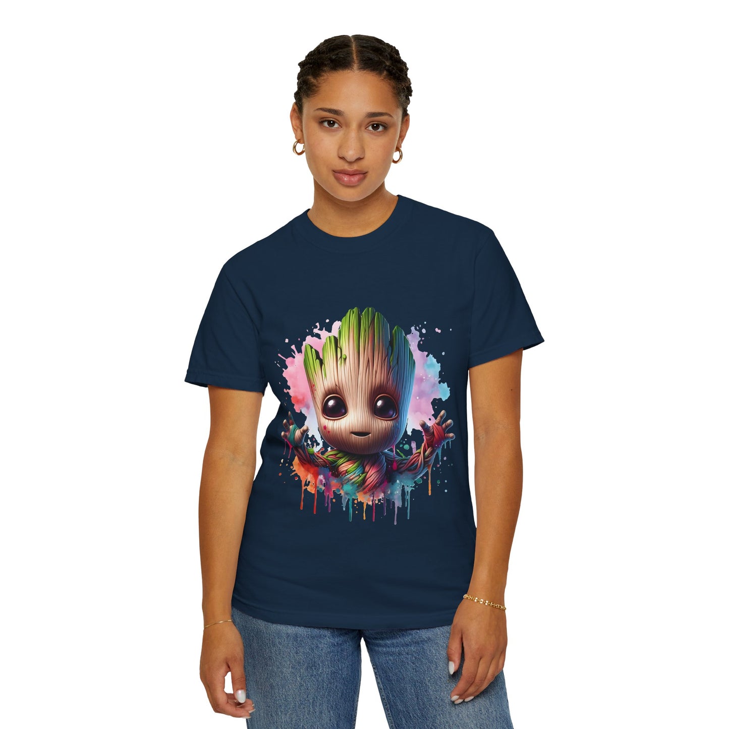 Colorful Baby Groot Inspired Unisex T-Shirt - Cute Graphic Tee, Gift for Fans, Summer Style, Casual Wear, Kids & Adults