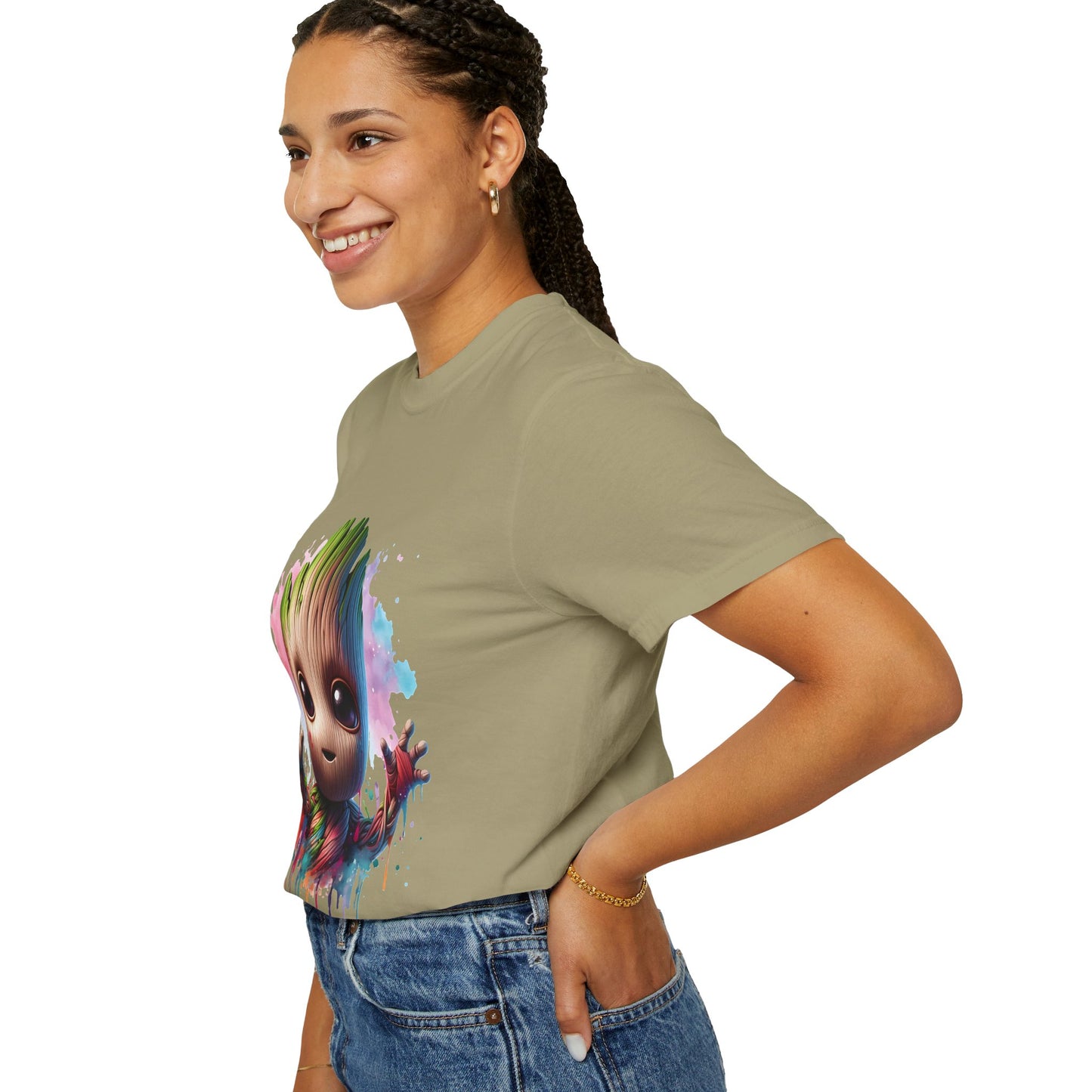 Colorful Baby Groot Inspired Unisex T-Shirt - Cute Graphic Tee, Gift for Fans, Summer Style, Casual Wear, Kids & Adults