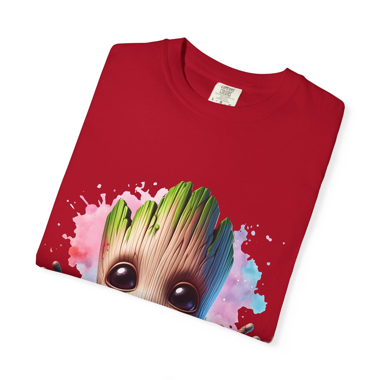 Colorful Baby Groot Inspired Unisex T-Shirt - Cute Graphic Tee, Gift for Fans, Summer Style, Casual Wear, Kids & Adults
