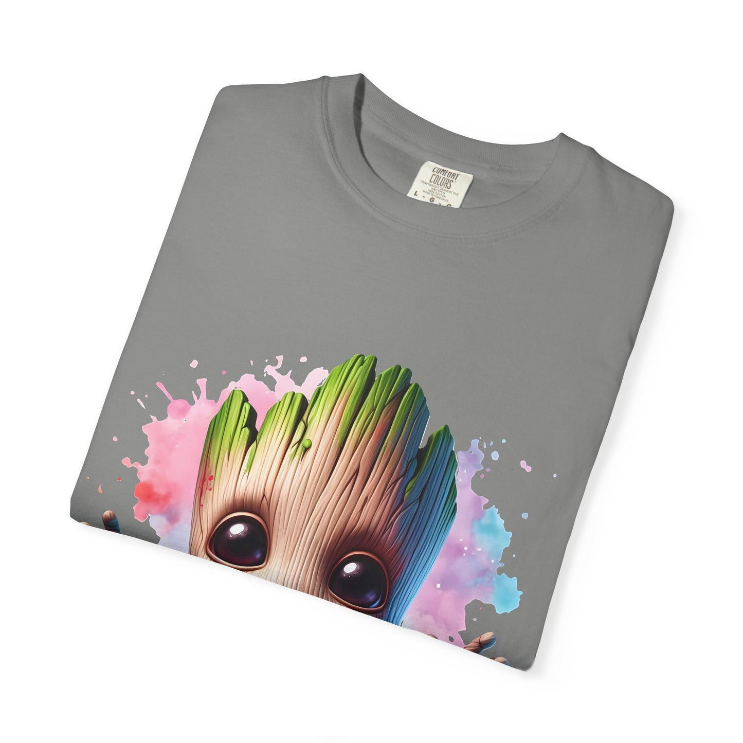 Colorful Baby Groot Inspired Unisex T-Shirt - Cute Graphic Tee, Gift for Fans, Summer Style, Casual Wear, Kids & Adults