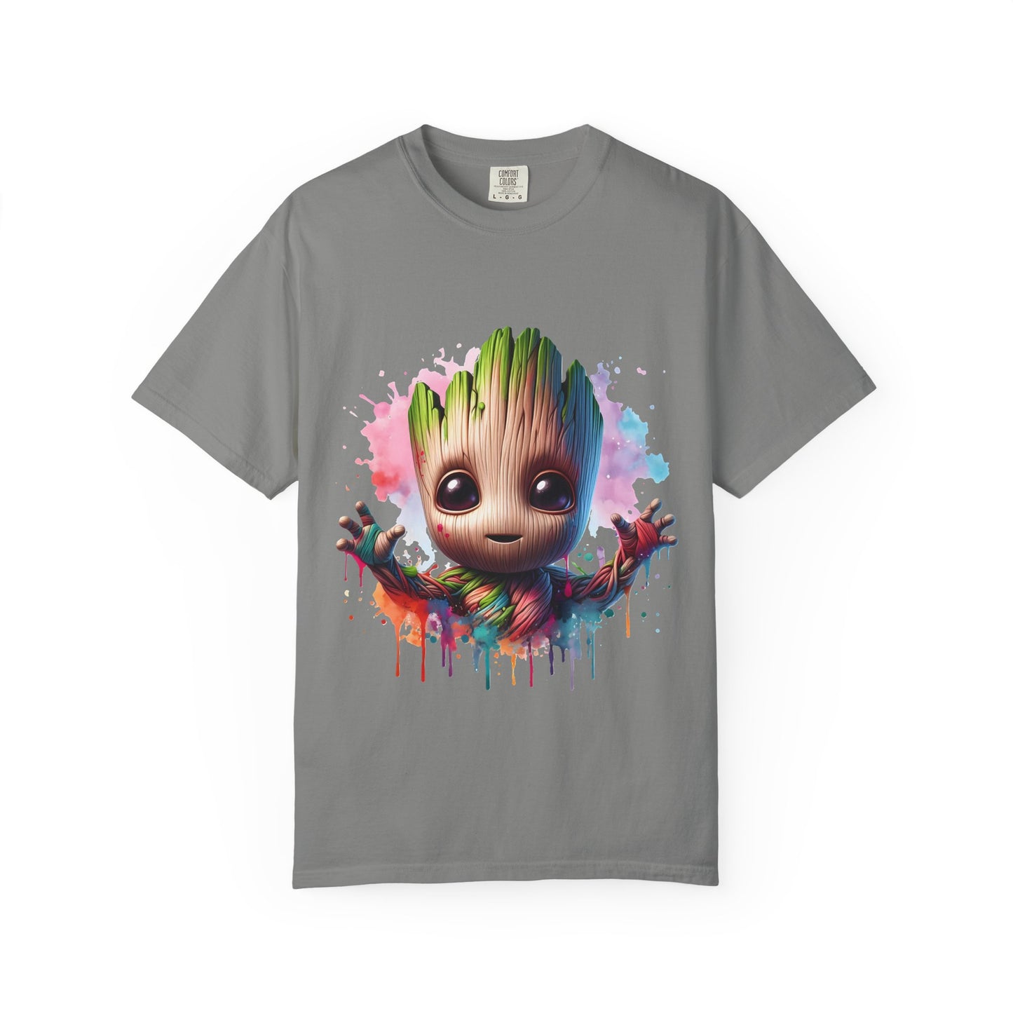 Colorful Baby Groot Inspired Unisex T-Shirt - Cute Graphic Tee, Gift for Fans, Summer Style, Casual Wear, Kids & Adults