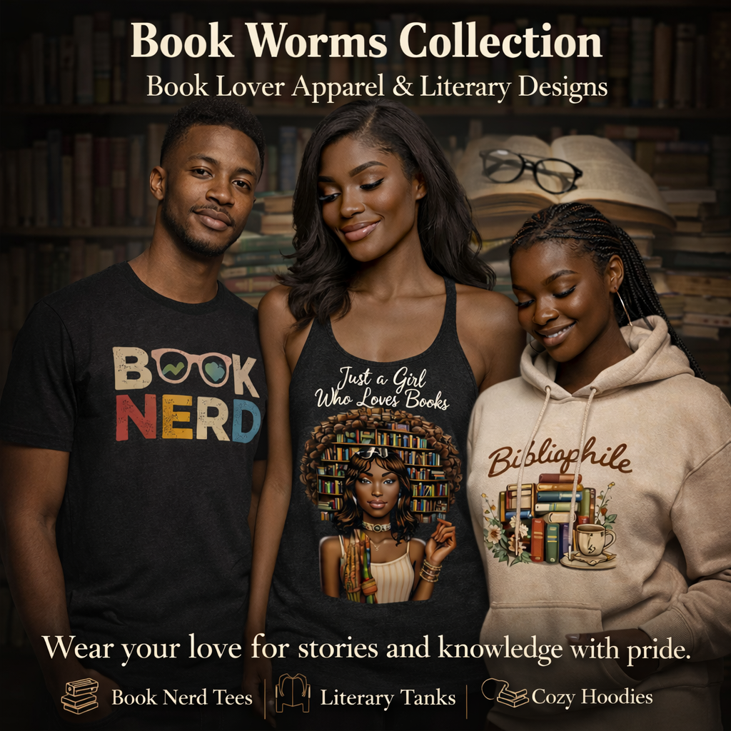 Book Worms Collection – Book Lover Apparel & Literary Designs