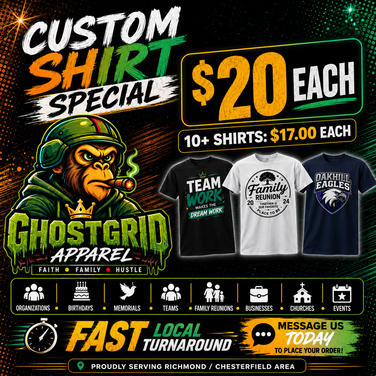 Custom T-Shirt Orders