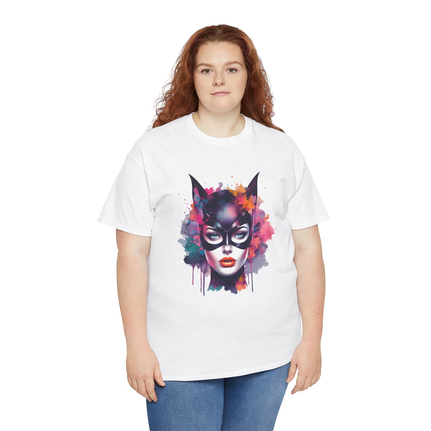 Graphic Tee Feline Focus Street Precision Unisex Heavy Cotton