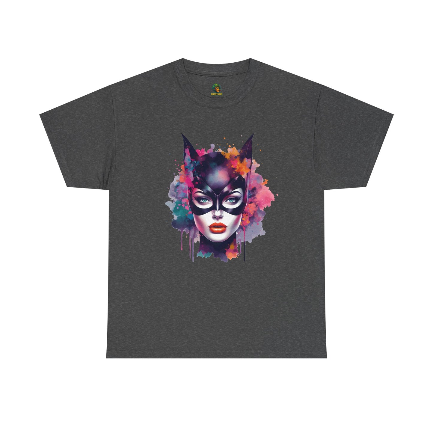 Graphic Tee Feline Focus Street Precision Unisex Heavy Cotton