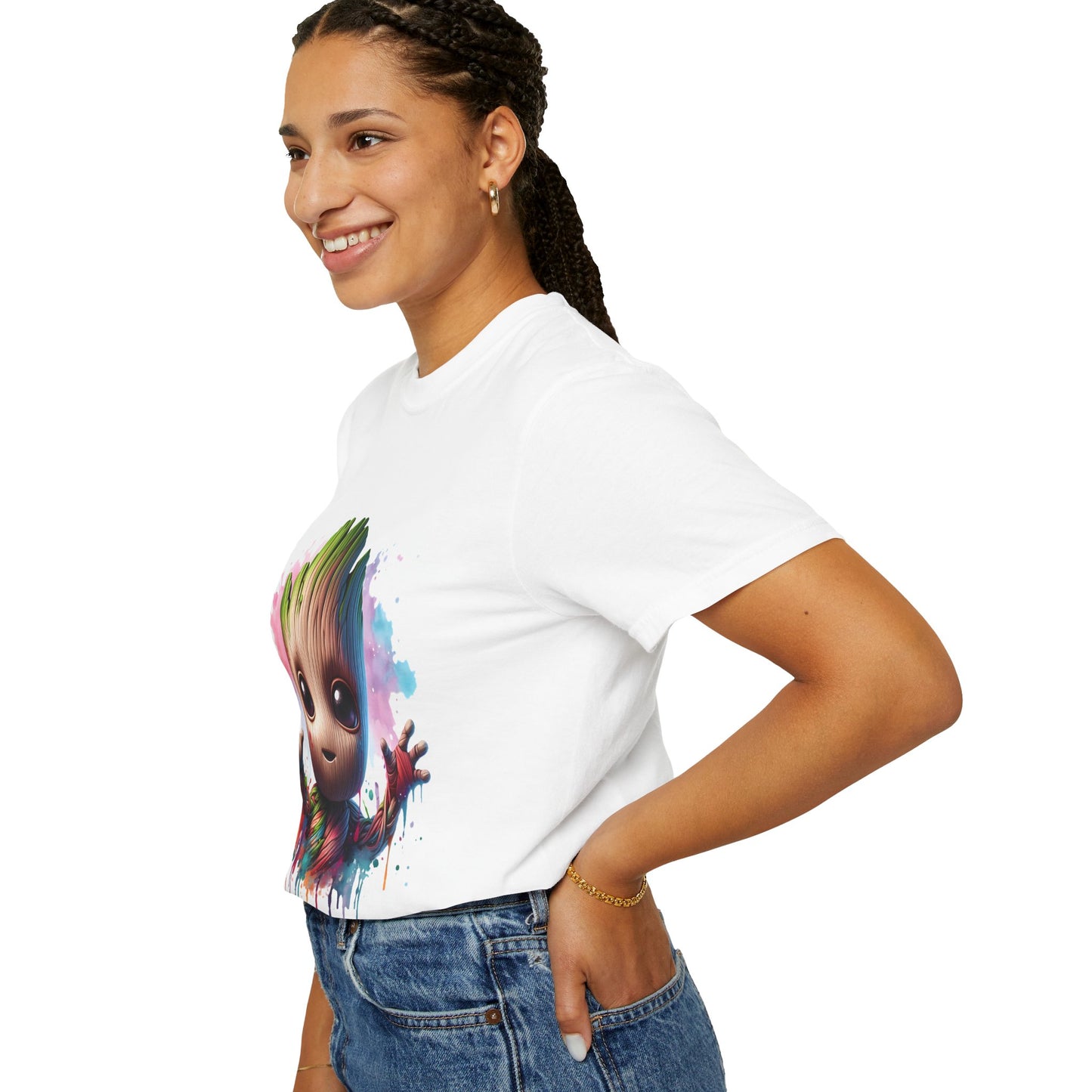 Colorful Baby Groot Inspired Unisex T-Shirt - Cute Graphic Tee, Gift for Fans, Summer Style, Casual Wear, Kids & Adults