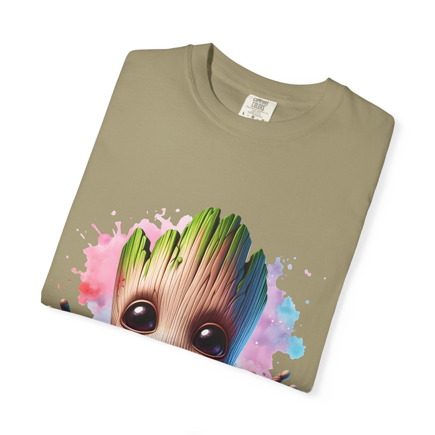 Colorful Baby Groot Inspired Unisex T-Shirt - Cute Graphic Tee, Gift for Fans, Summer Style, Casual Wear, Kids & Adults