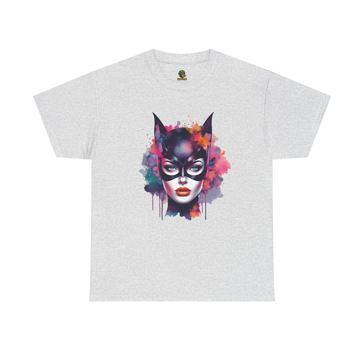 Graphic Tee Feline Focus Street Precision Unisex Heavy Cotton