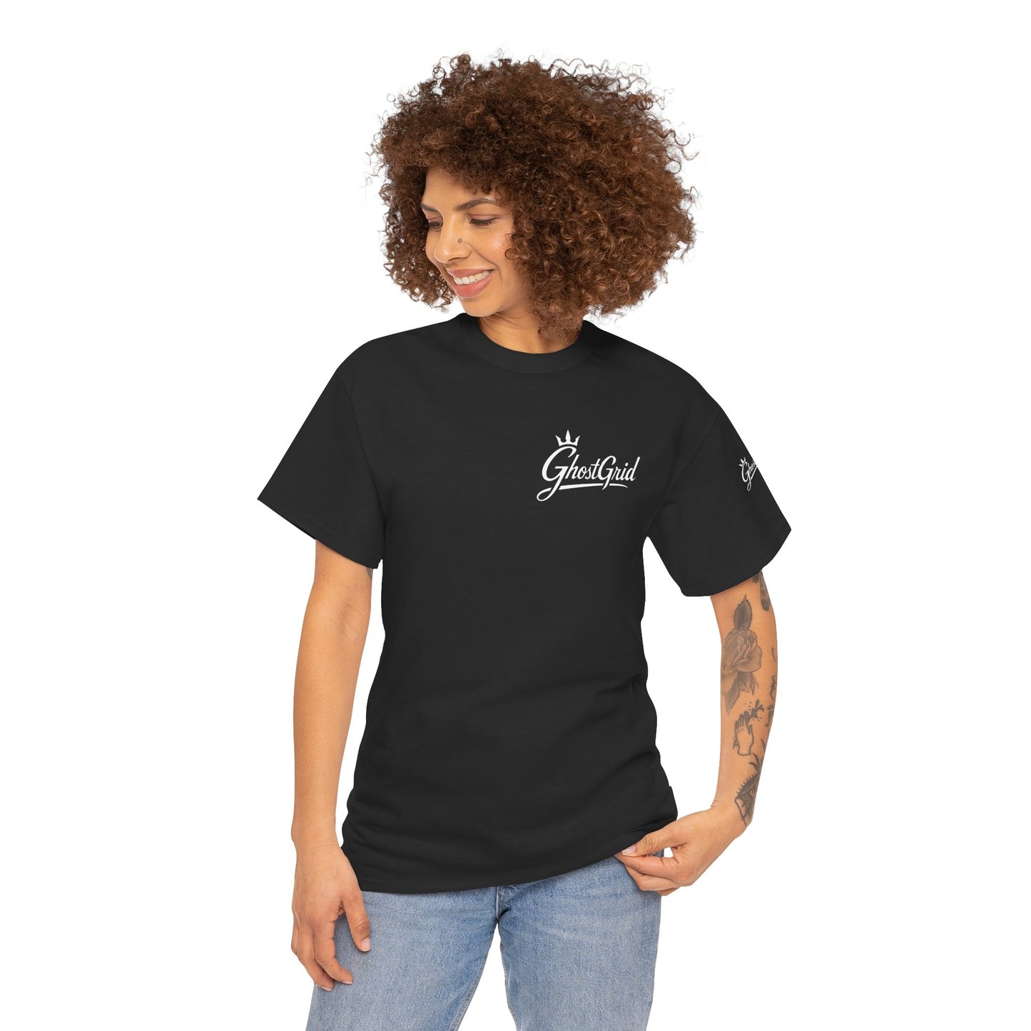 GhostGrid Official Unisex Heavy Cotton Tee - Comfortable Casual Wear, Perfect for Everyday Adventures