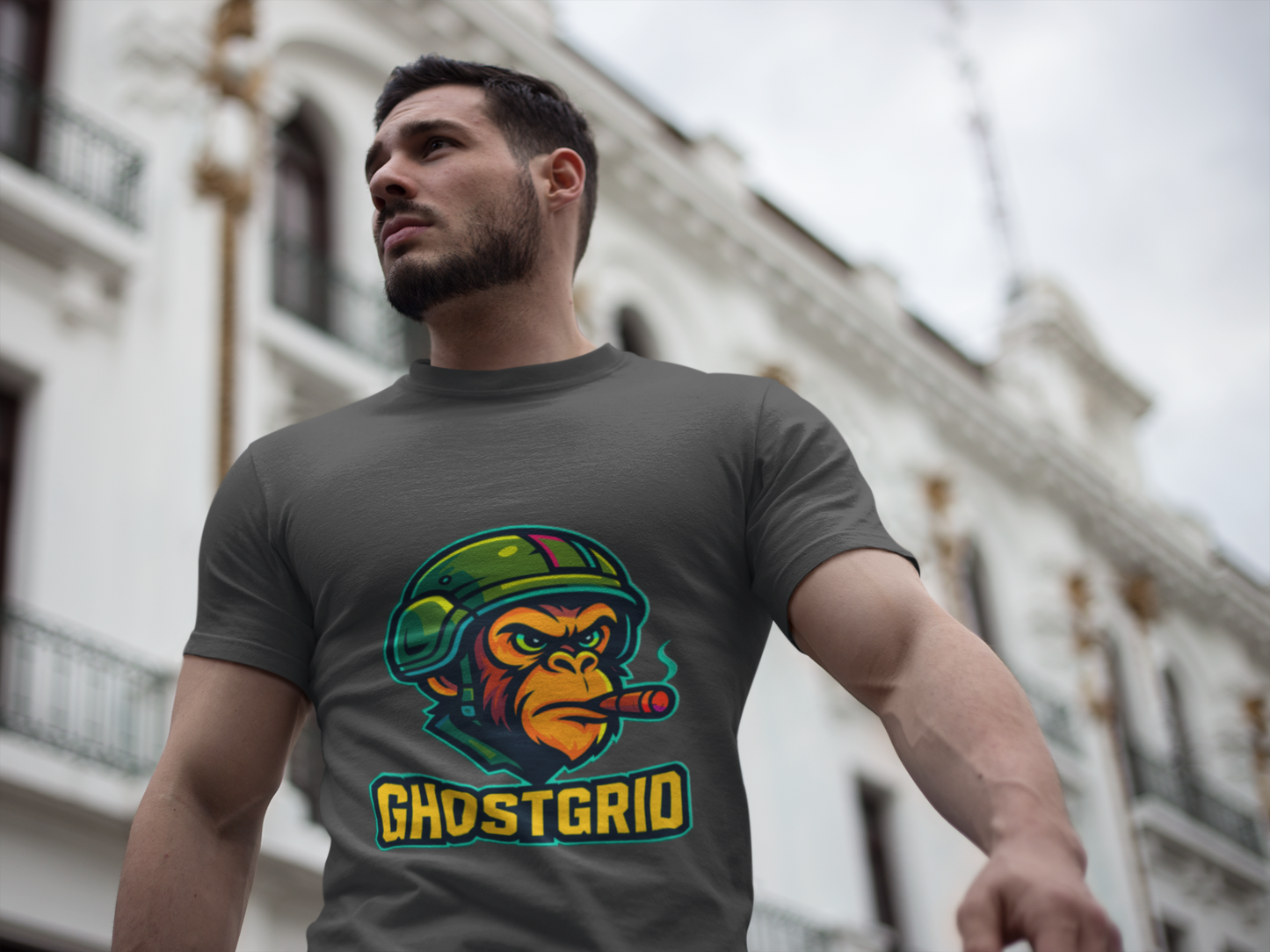 Ghostgrid Official Tactical Logo Unisex Softstyle T-Shirt