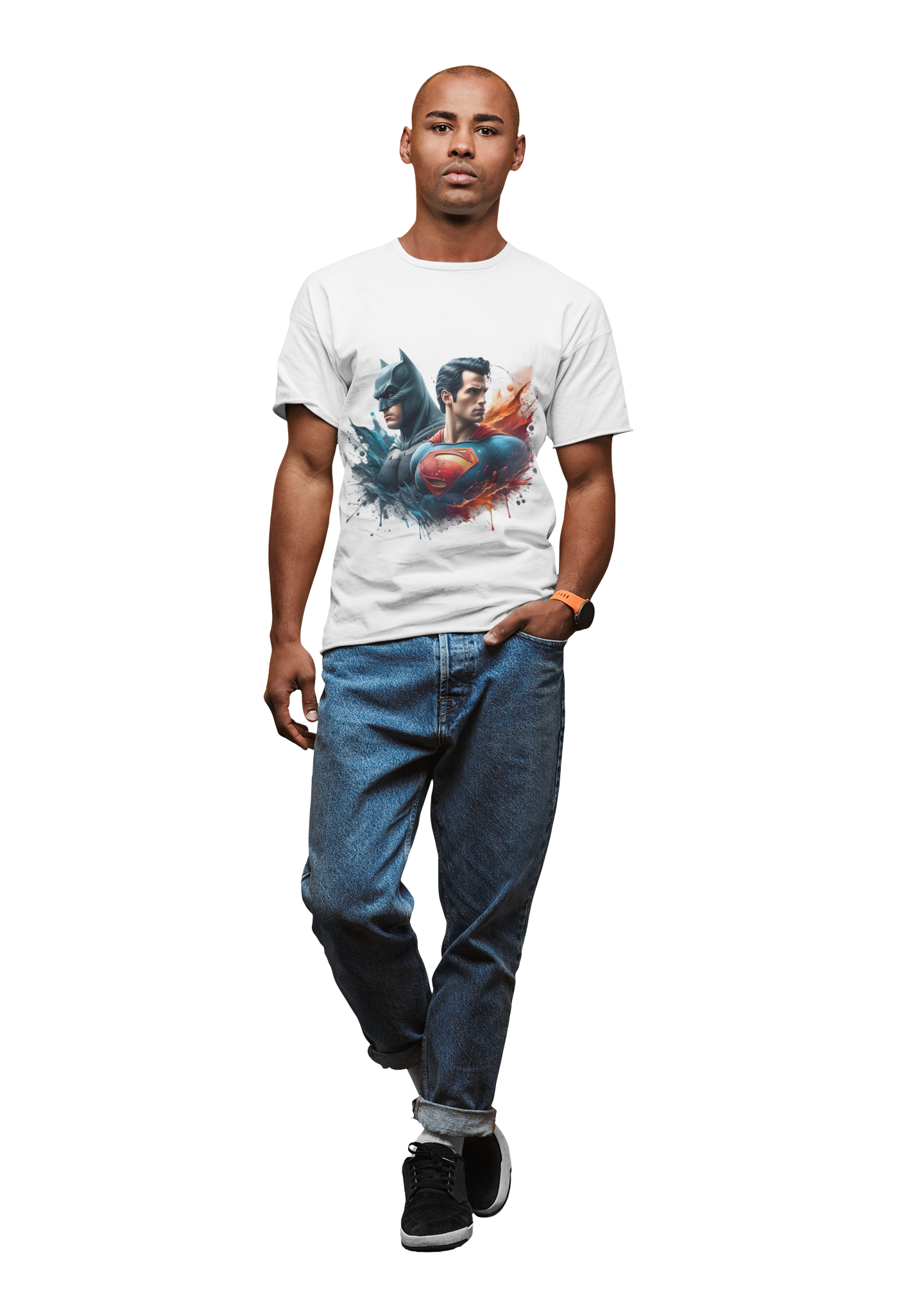 Classic Superhero Crew Tee: Iconic inspired Design, Unisex T-Shirt