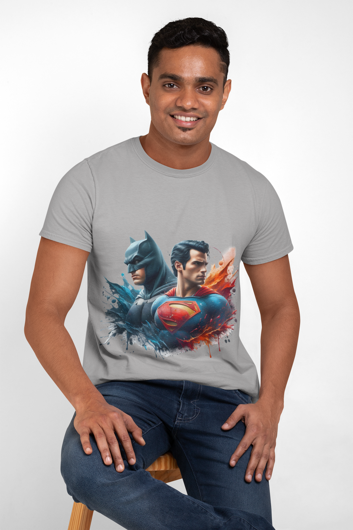 Classic Superhero Crew Tee: Iconic inspired Design, Unisex T-Shirt