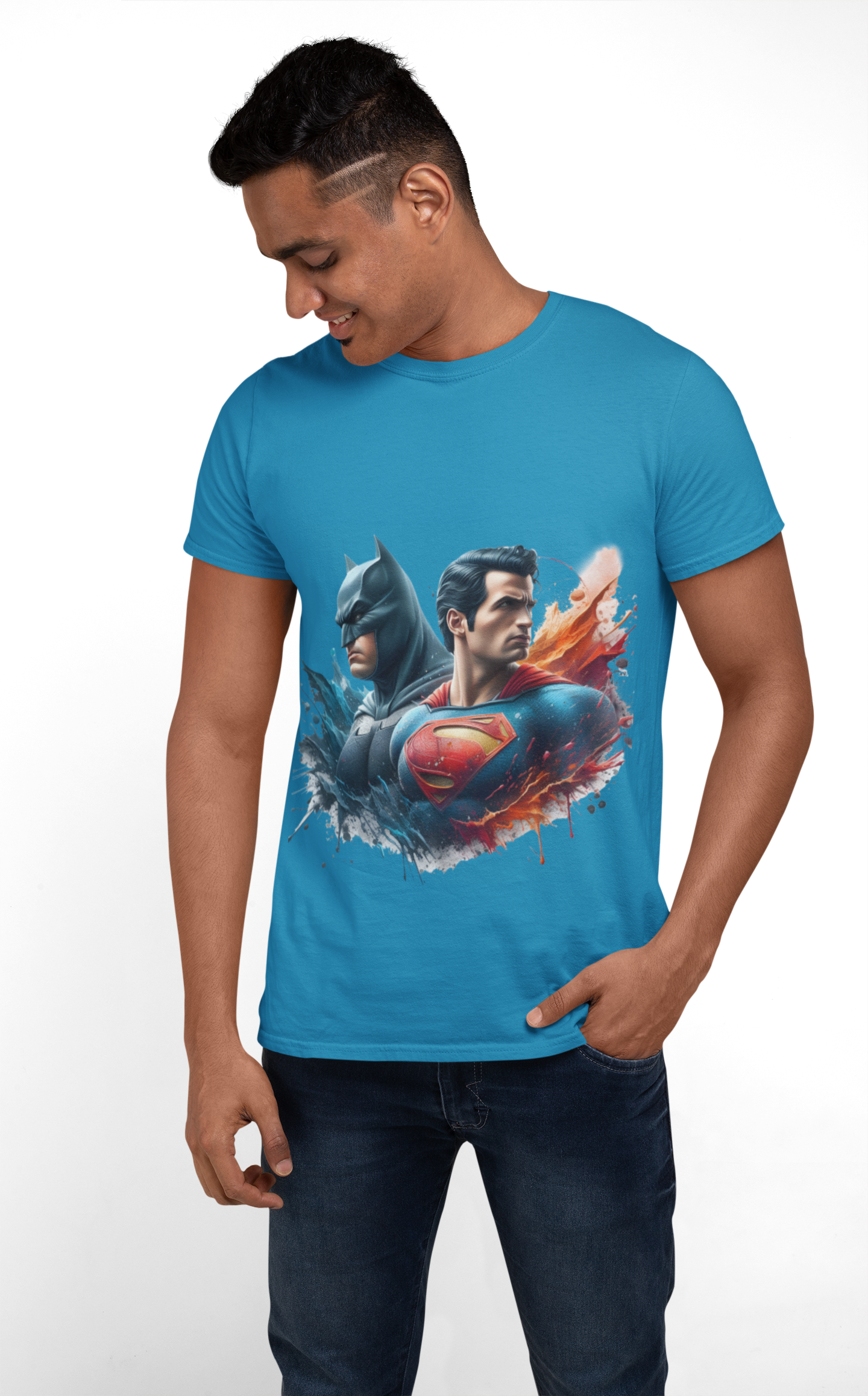 Classic Superhero Crew Tee: Iconic inspired Design, Unisex T-Shirt