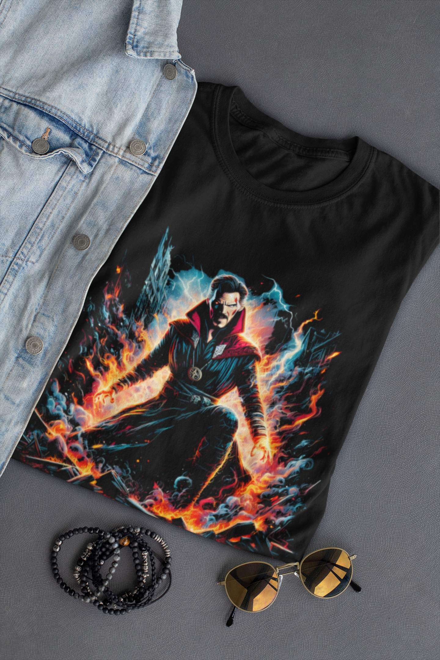 Mystic Flame Realm Tee – Sorcerer Supreme Edition