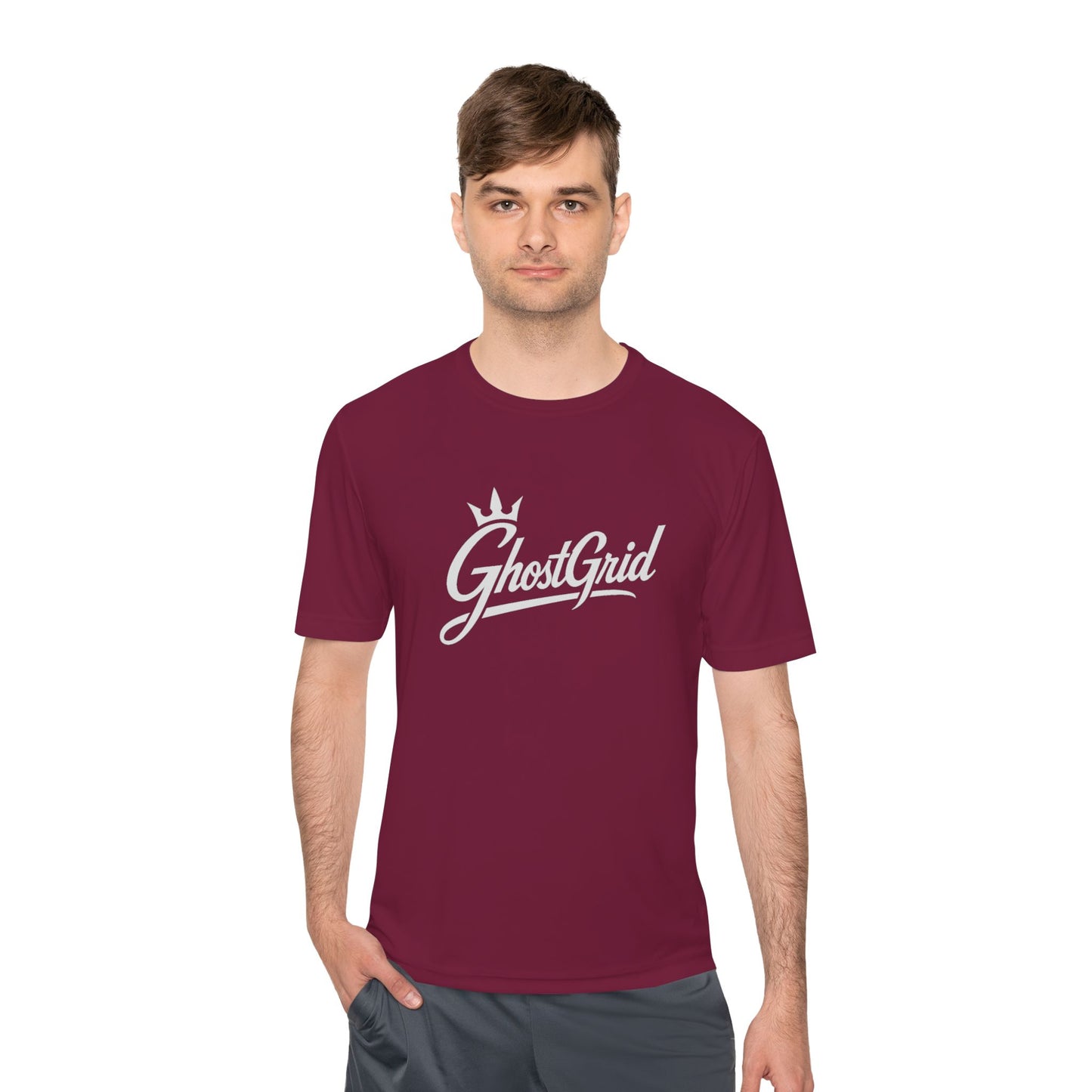 GhostGrid Original Official Unisex Moisture Wicking Tee - Perfect for Athletes, Fitness Lovers, and Everyday Wear, Birthday Gift, Sports Event, Gym Shirt, Graphic Tee