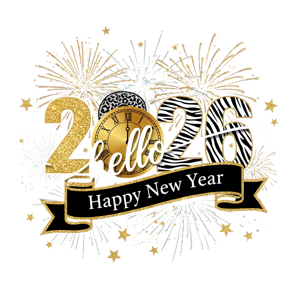 Welcome 2026 in Style — Premium DTF Heat Transfer (Film Only)