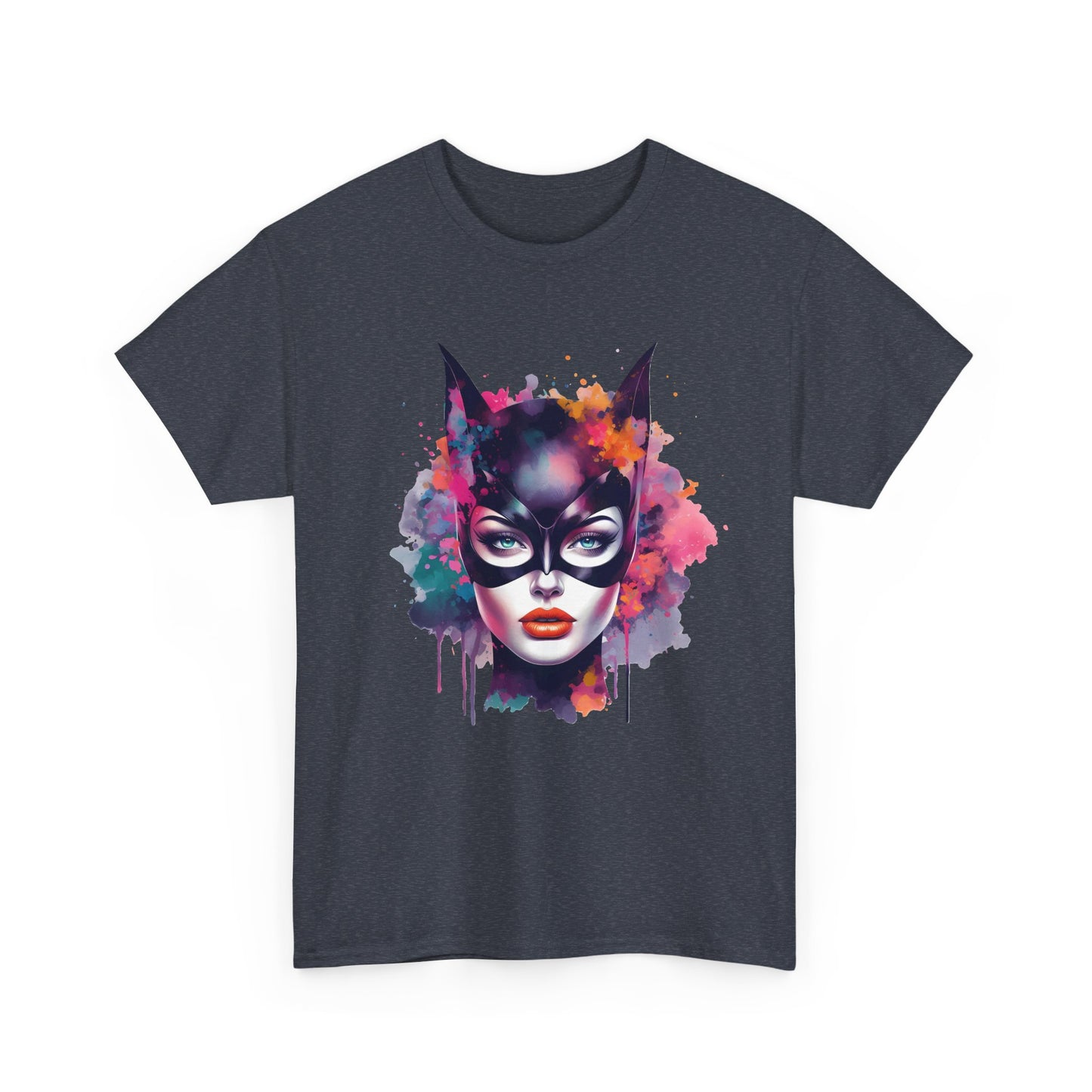 Graphic Tee Feline Focus Street Precision Unisex Heavy Cotton