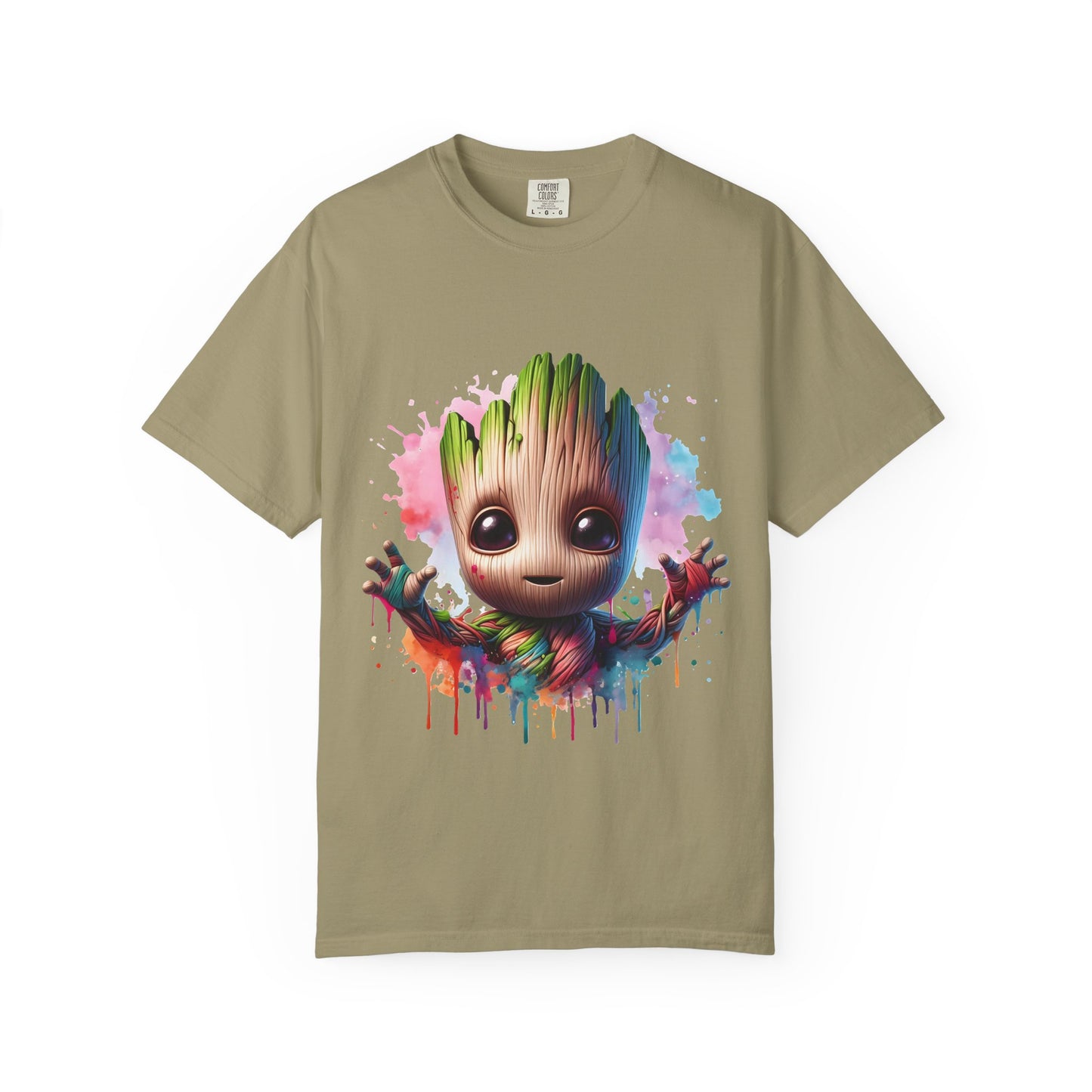 Colorful Baby Groot Inspired Unisex T-Shirt - Cute Graphic Tee, Gift for Fans, Summer Style, Casual Wear, Kids & Adults