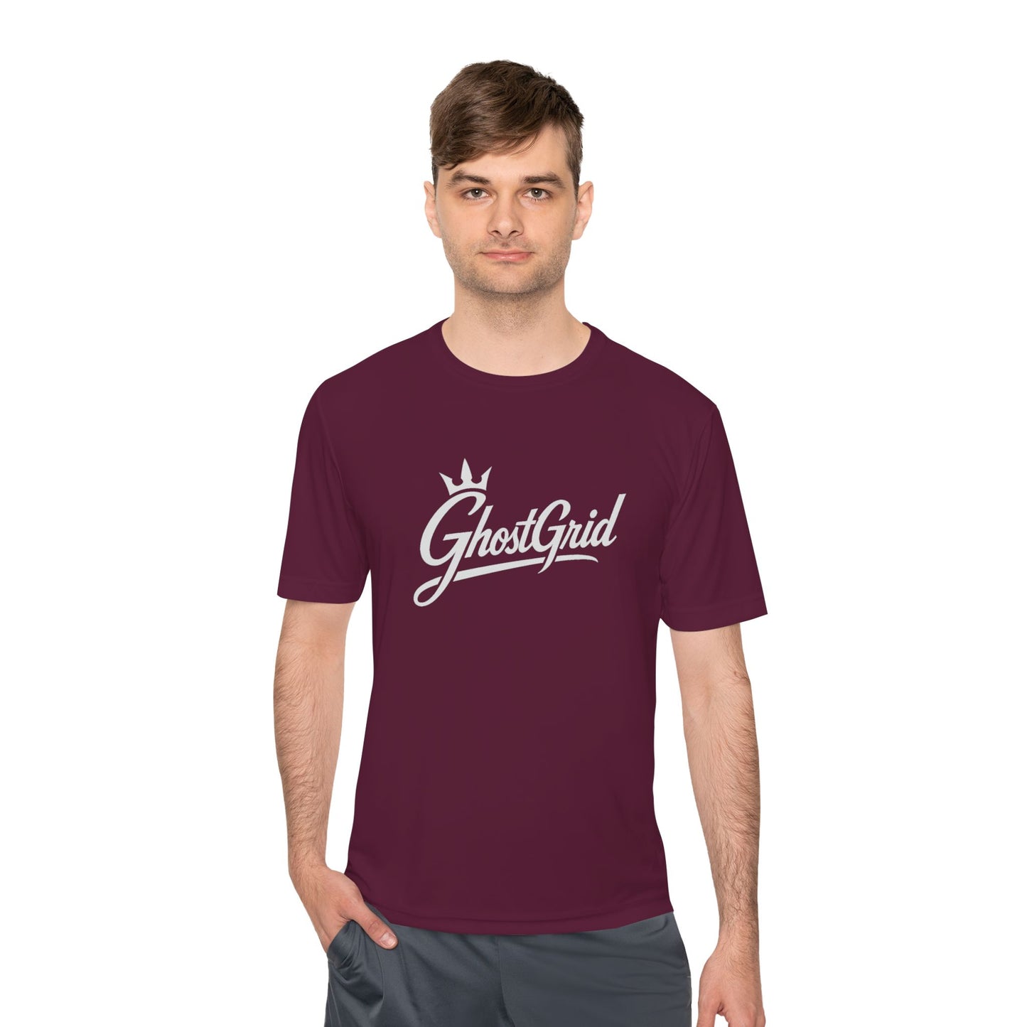 GhostGrid Original Official Unisex Moisture Wicking Tee - Perfect for Athletes, Fitness Lovers, and Everyday Wear, Birthday Gift, Sports Event, Gym Shirt, Graphic Tee