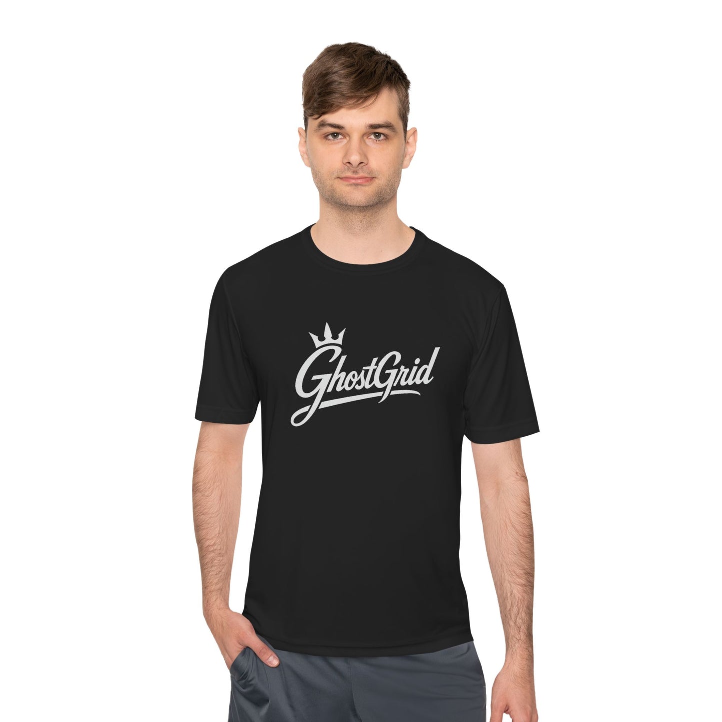 GhostGrid Original Official Unisex Moisture Wicking Tee - Perfect for Athletes, Fitness Lovers, and Everyday Wear, Birthday Gift, Sports Event, Gym Shirt, Graphic Tee