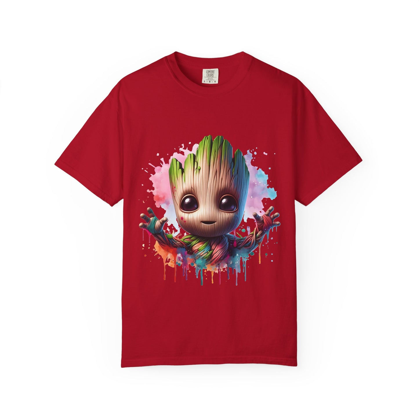 Colorful Baby Groot Inspired Unisex T-Shirt - Cute Graphic Tee, Gift for Fans, Summer Style, Casual Wear, Kids & Adults