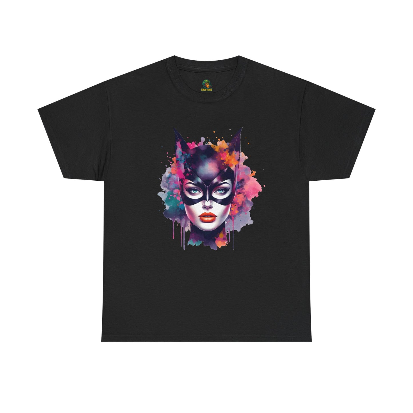 Graphic Tee Feline Focus Street Precision Unisex Heavy Cotton