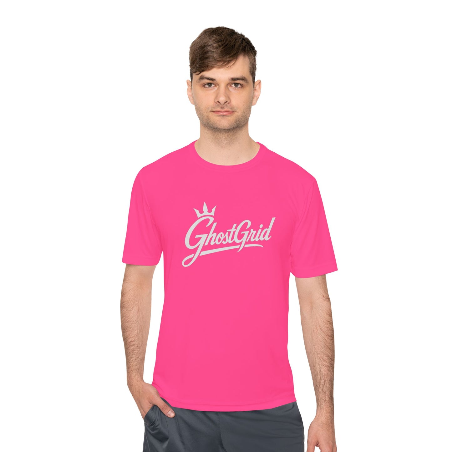 GhostGrid Original Official Unisex Moisture Wicking Tee - Perfect for Athletes, Fitness Lovers, and Everyday Wear, Birthday Gift, Sports Event, Gym Shirt, Graphic Tee