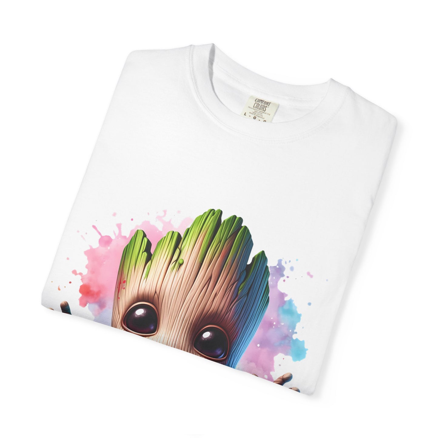 Colorful Baby Groot Inspired Unisex T-Shirt - Cute Graphic Tee, Gift for Fans, Summer Style, Casual Wear, Kids & Adults