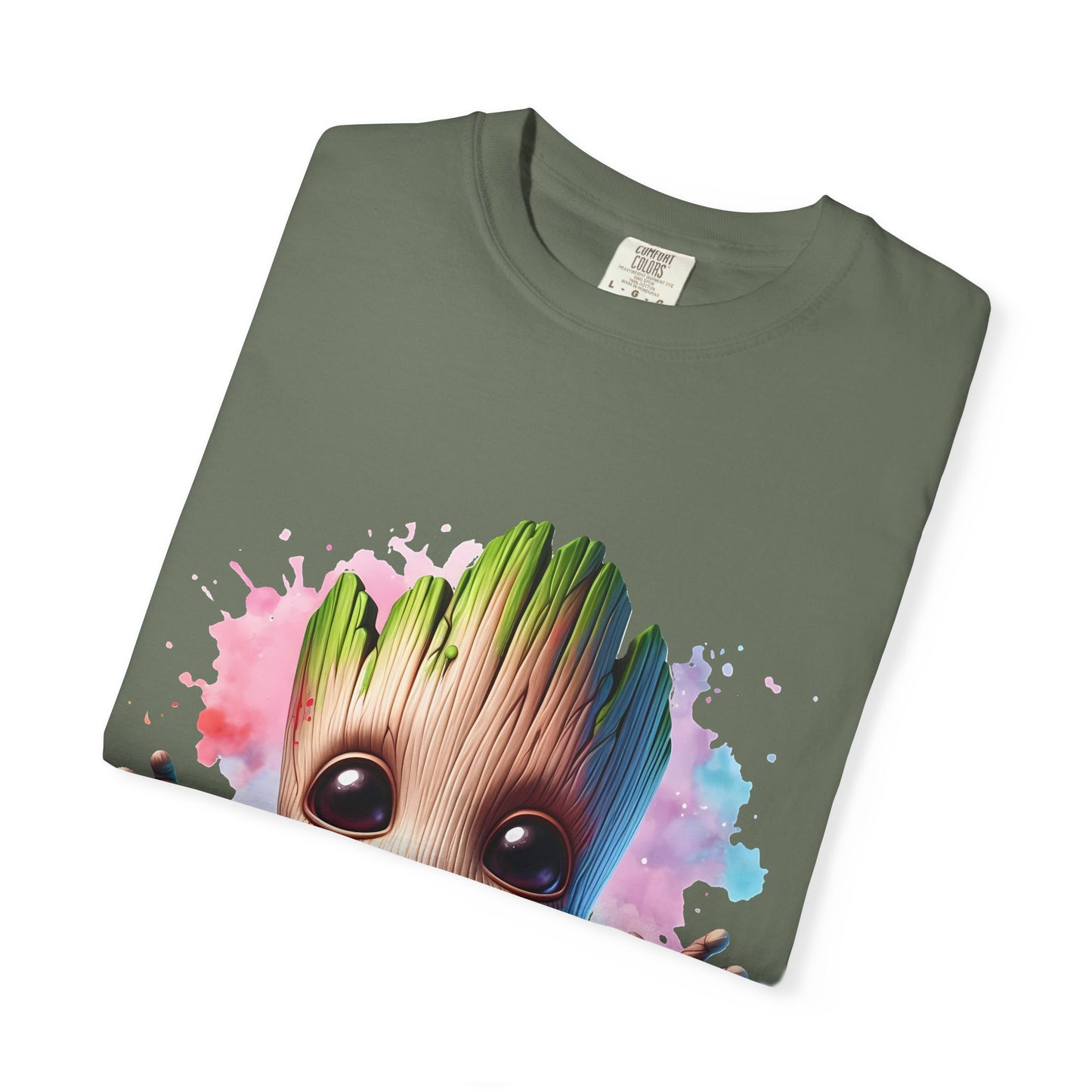 Colorful Baby Groot Inspired Unisex T-Shirt - Cute Graphic Tee, Gift for Fans, Summer Style, Casual Wear, Kids & Adults