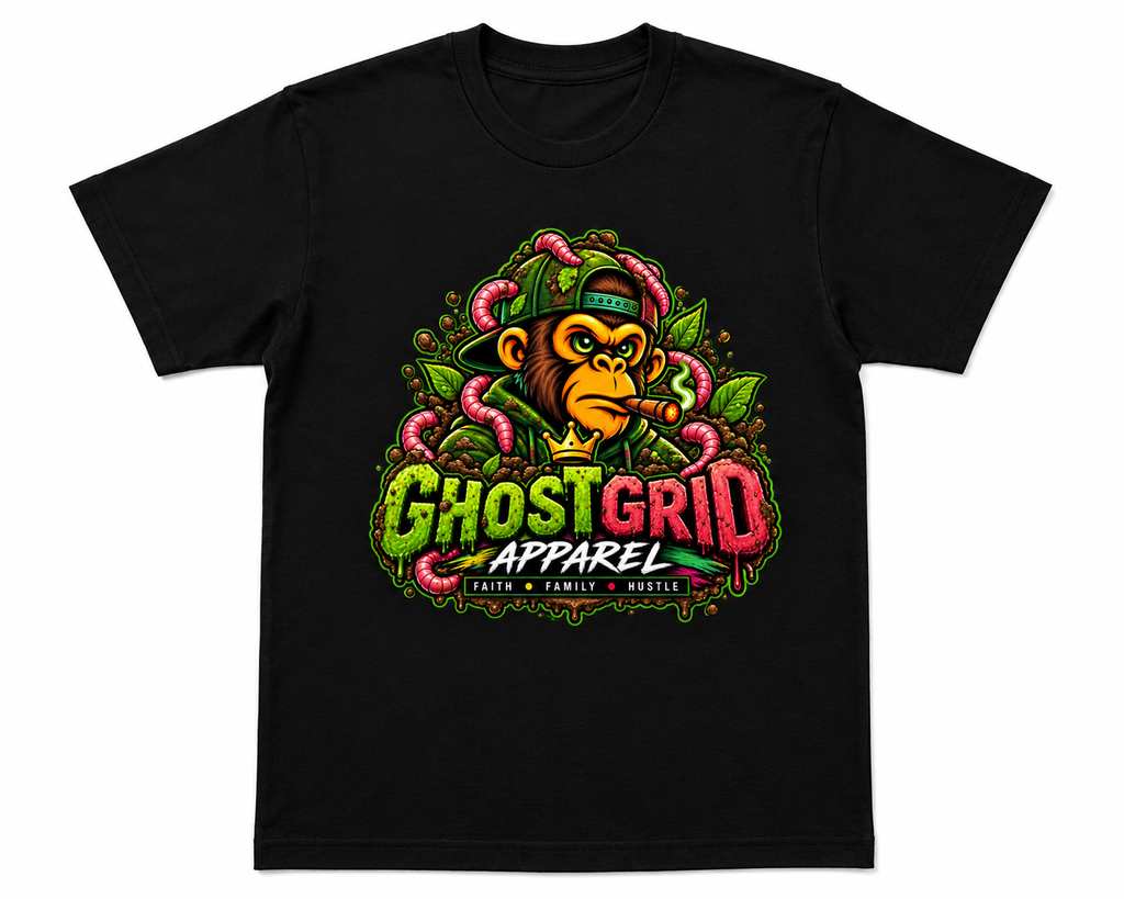 GhostGrid Earth Worms T-Shirt