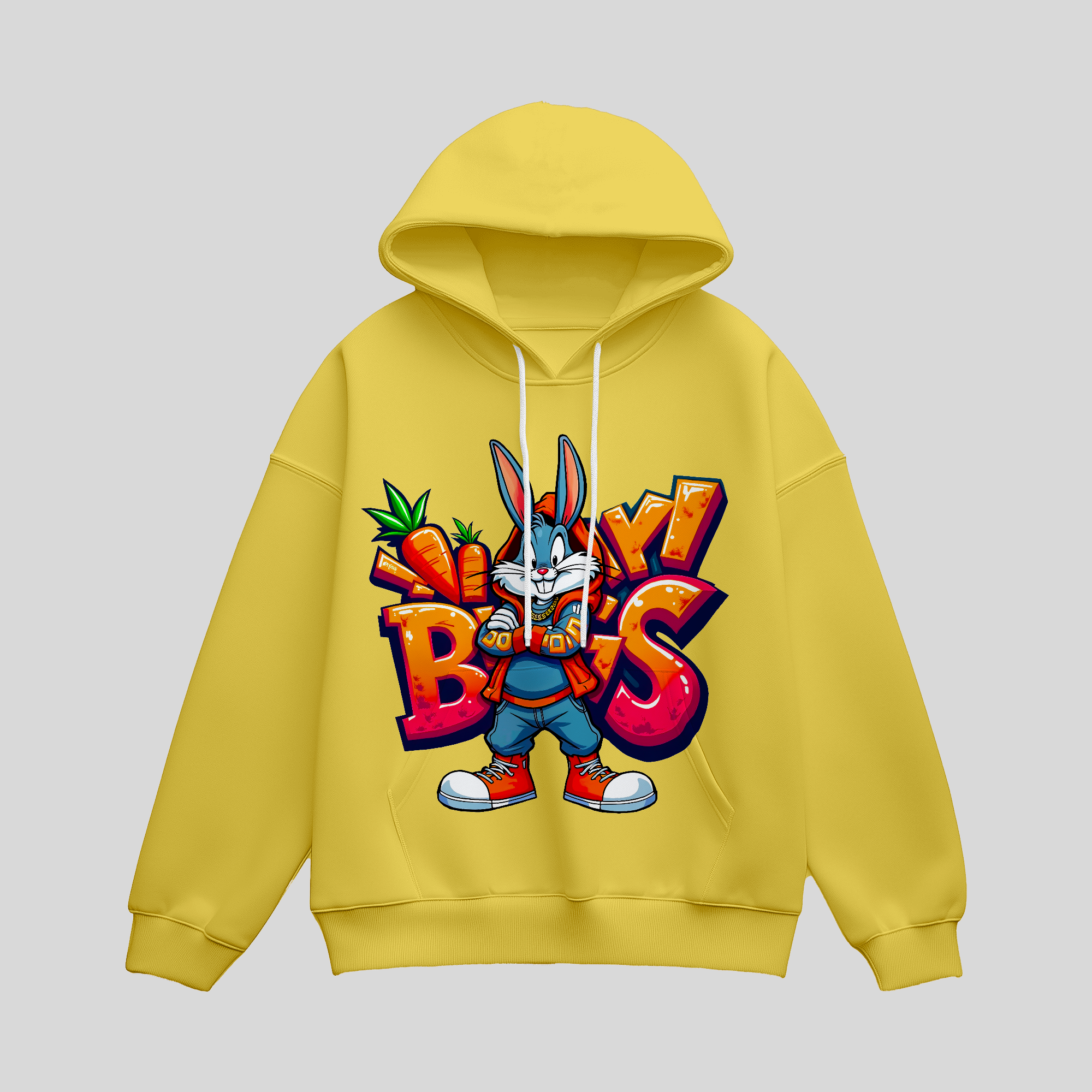 Carrot Boss Bunny — Street Style Premium DTF Heat Transfer (Film Only)