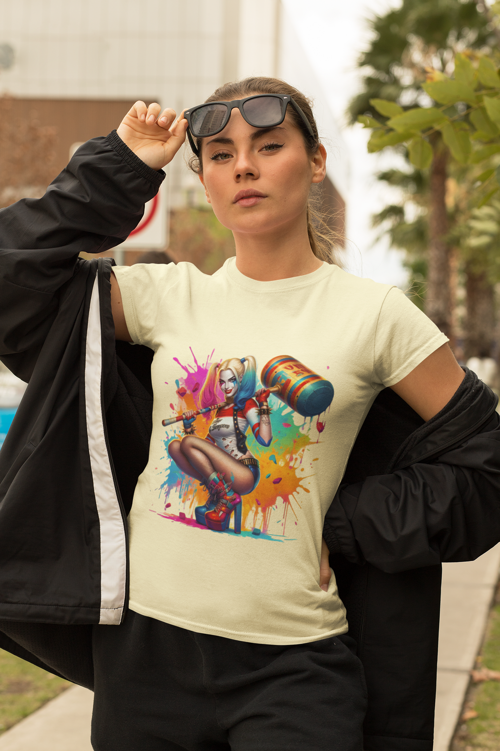 Chaos Queen — Cartoon Drip Streetwear Premium DTF Heat Transfer (Film Only)