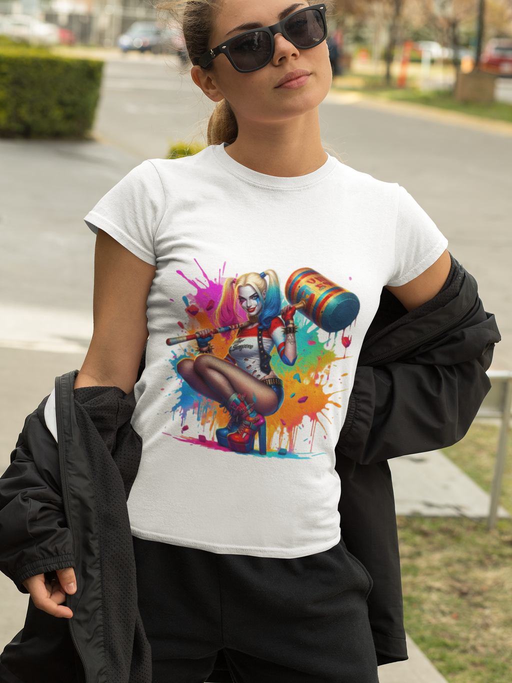 Chaos Queen — Cartoon Drip Streetwear Premium DTF Heat Transfer (Film Only)