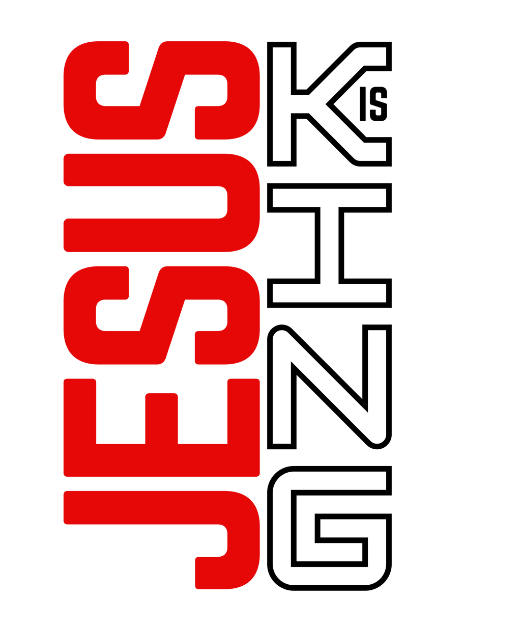 Jesus Is King — Bold Typography Premium DTF Heat Transfer (Film Only)