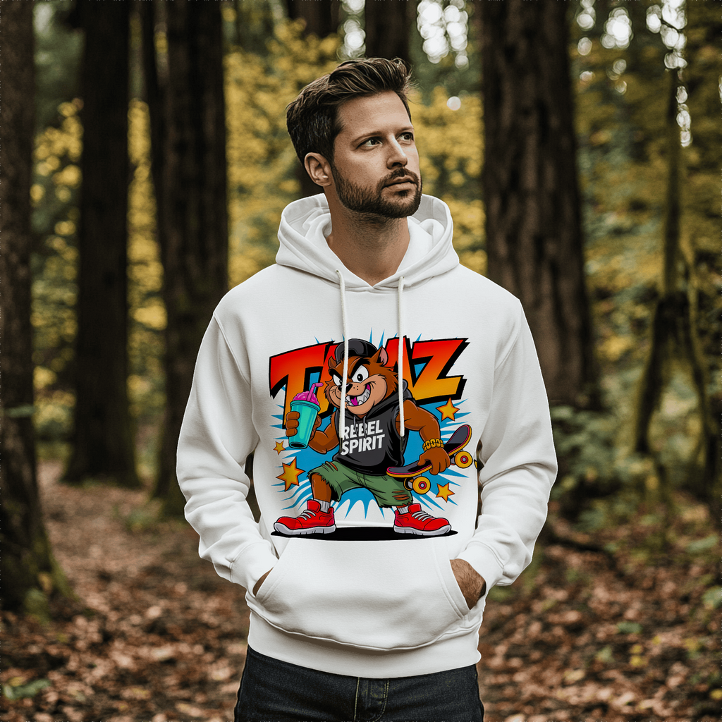 Rebel Spirit Bear — Cartoon Drip Streetwear Premium DTF Heat Transfer (Film Only)