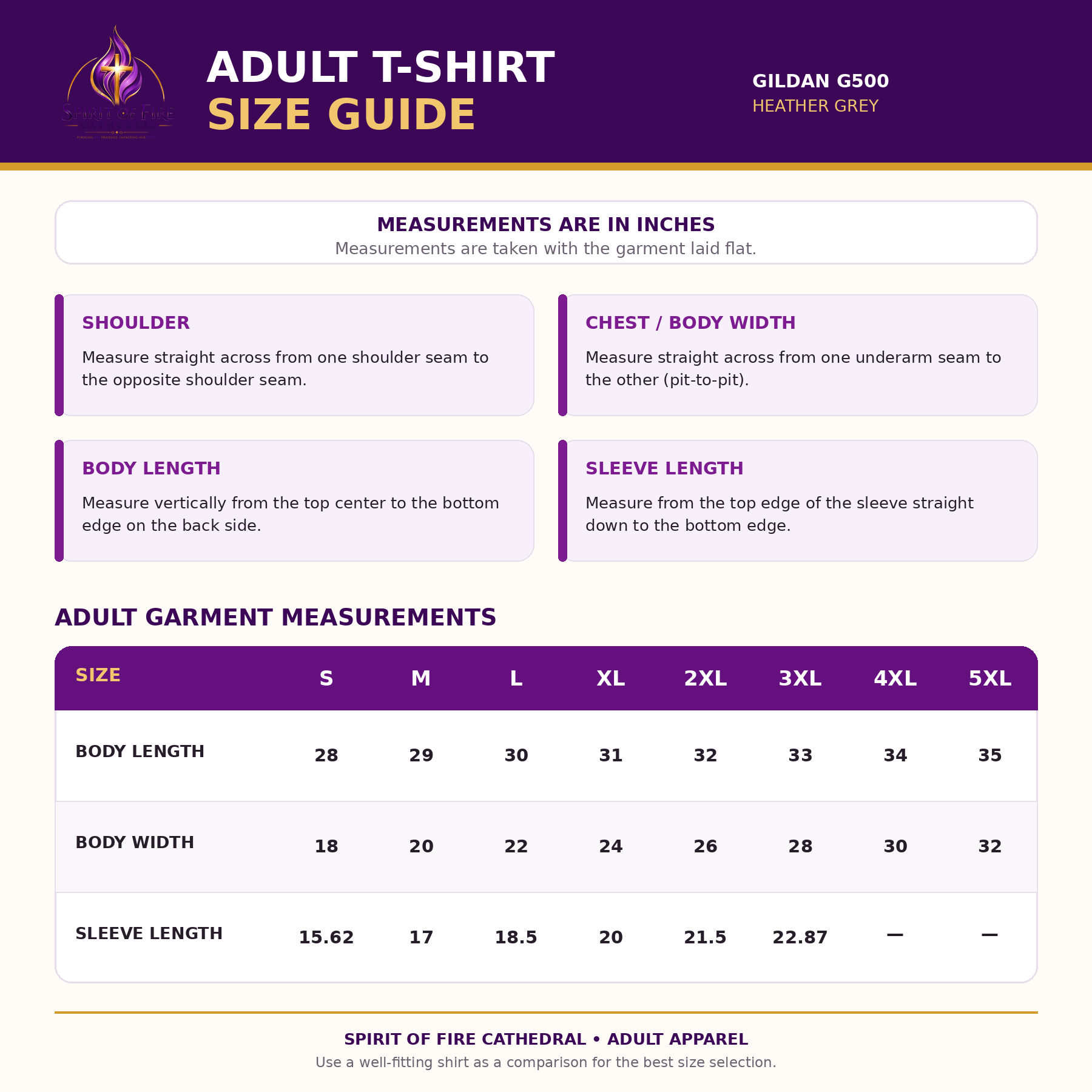 Adult Spirit of Fire Cathedral T-Shirt