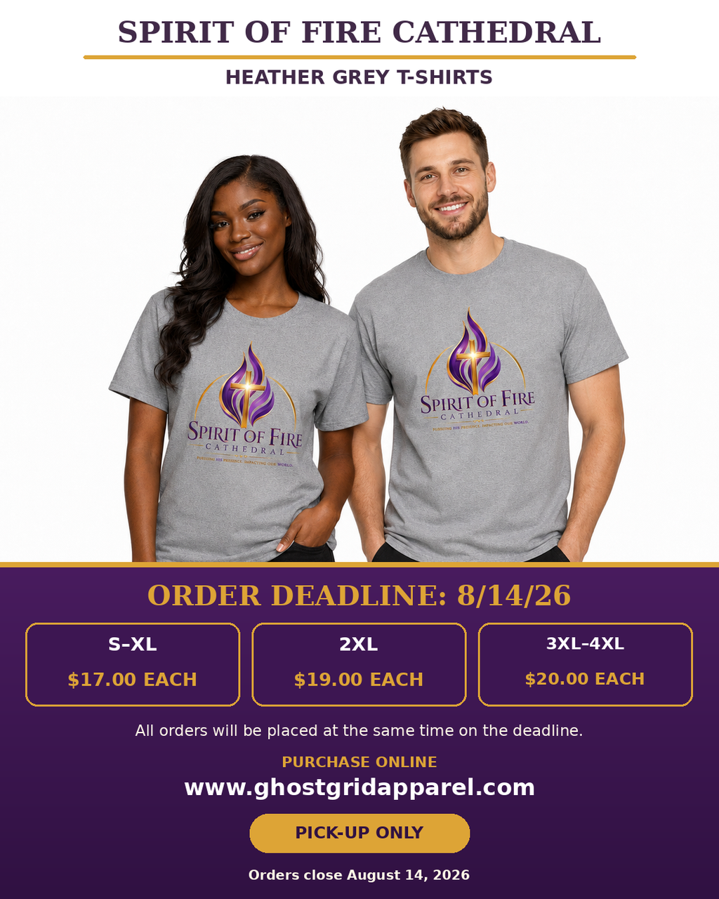 Adult Spirit of Fire Cathedral T-Shirt