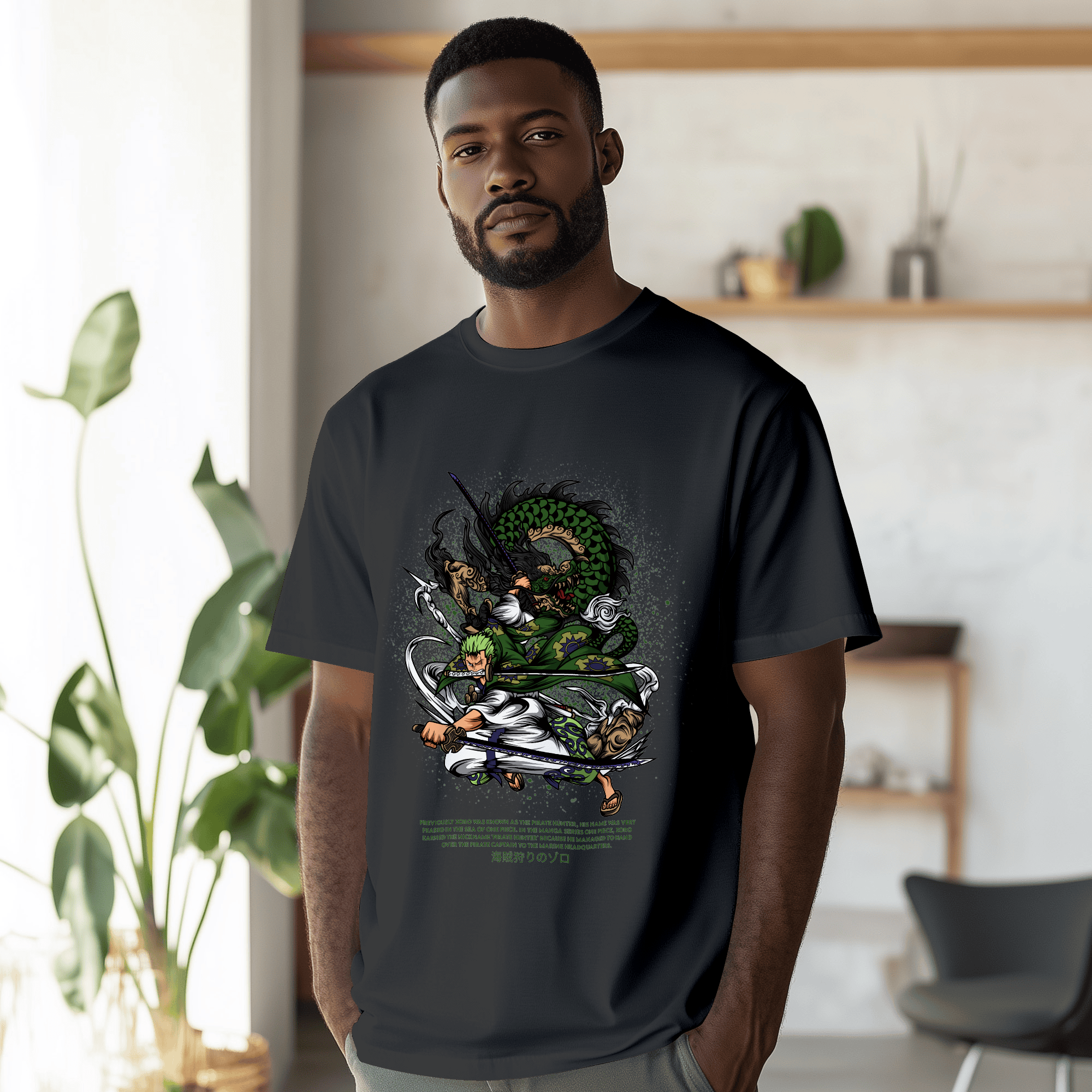 Samurai Anime Streetwear Tee | Dragon Graphic Shirt Goes Hard