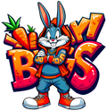 Carrot Boss Bunny — Street Style Premium DTF Heat Transfer (Film Only)