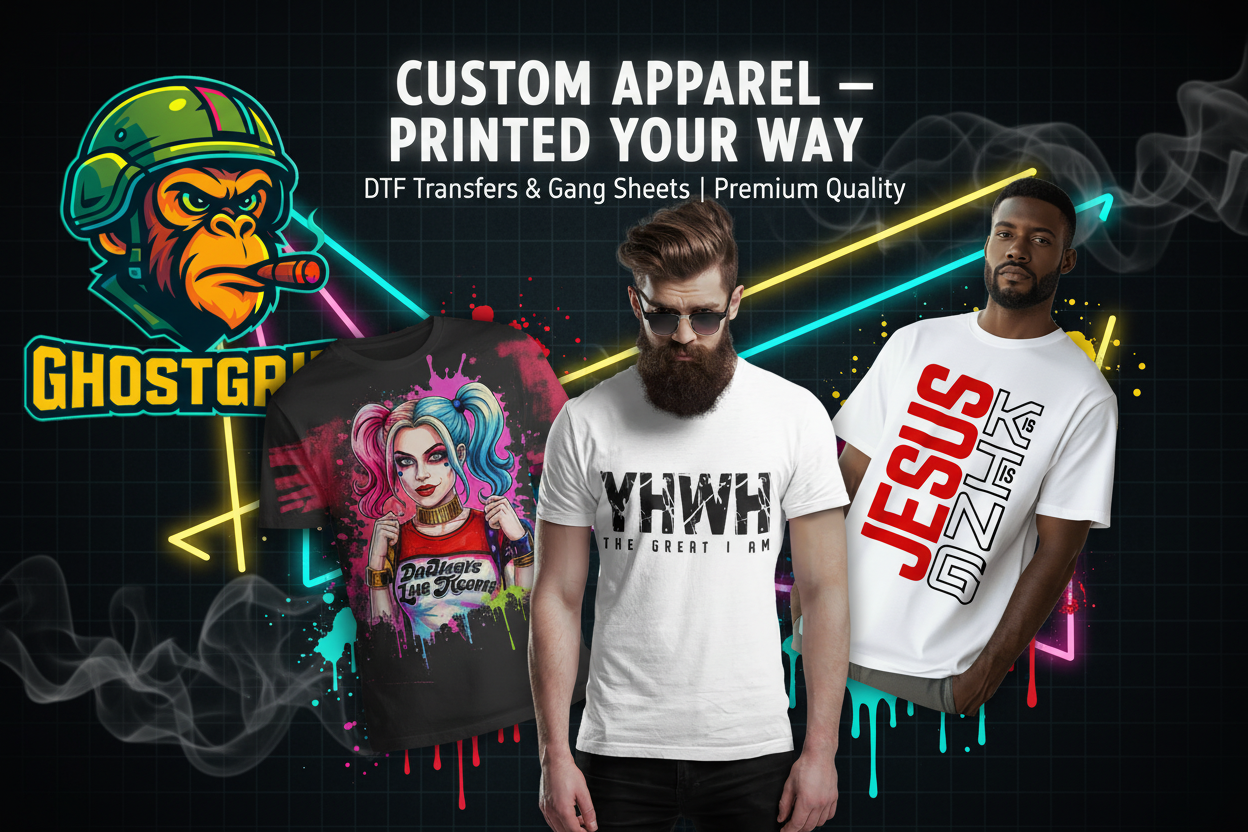 GhostGrid Custom Apparel Hero Banner